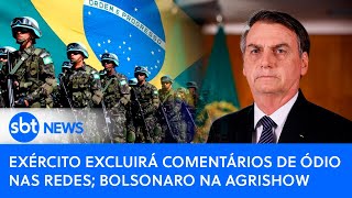 Video brasil-agora-exercito-excluira-comentarios-de-odio-nas-redes-bolsonaro-na-agrishow