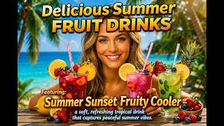 Refreshing Non-Alcoholic Tropical Drink