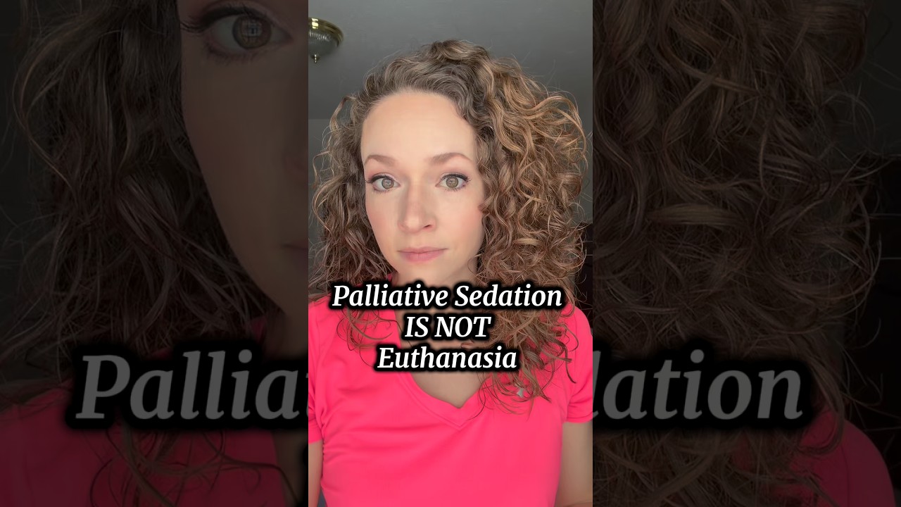 Паллиативная седация не является эвтаназией.