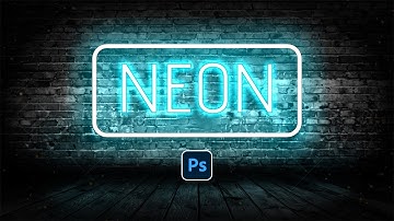 Create a Glowing Neon Text Effect in Photoshop - Photoshop Tutorial - | #photoshoot