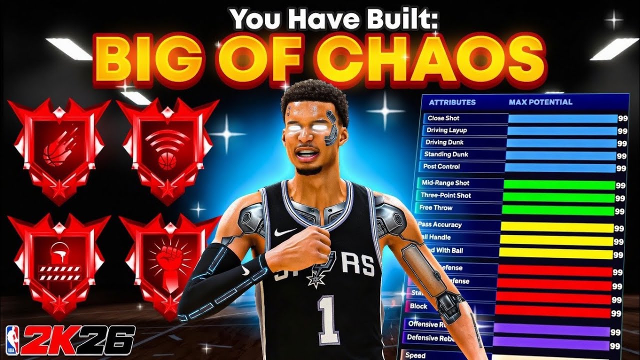 NEW META #1 BEST CENTER BUILD WILL DOMINATE NBA2K26! NO WEAKNESSES ...