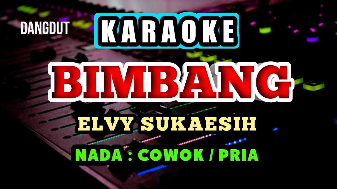 BIMBANG ELVY SUKAESIH KARAOKE - NADA PRIA / COWOK