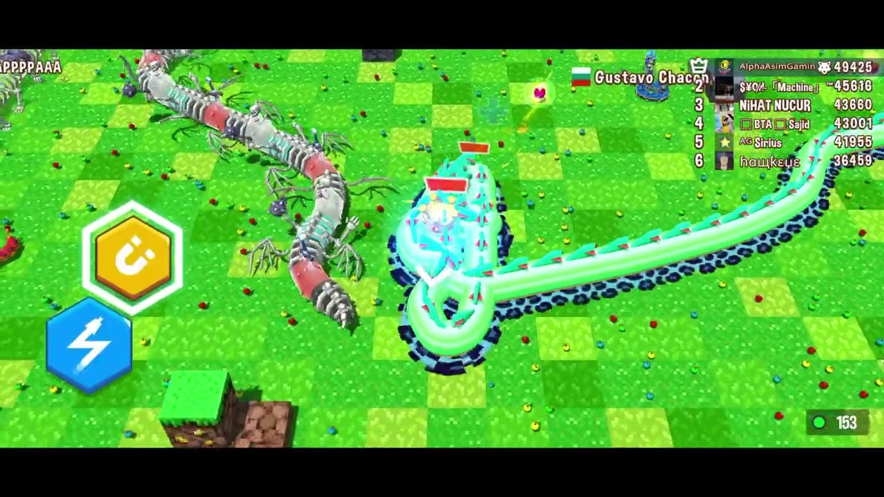 Snake Rivals || Yellow Sub Snake Gameplay || 127K Score || Alpha AsimGaming1