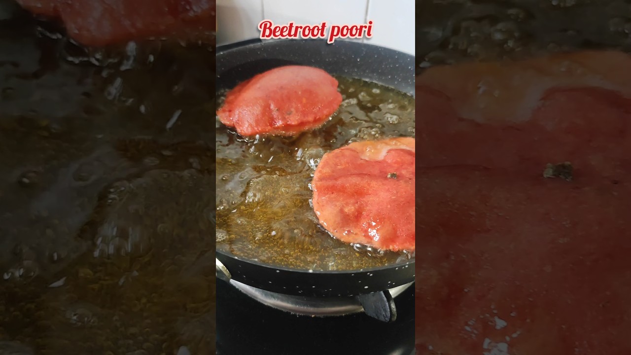 Beetroot Poori/Puri Recipe| 