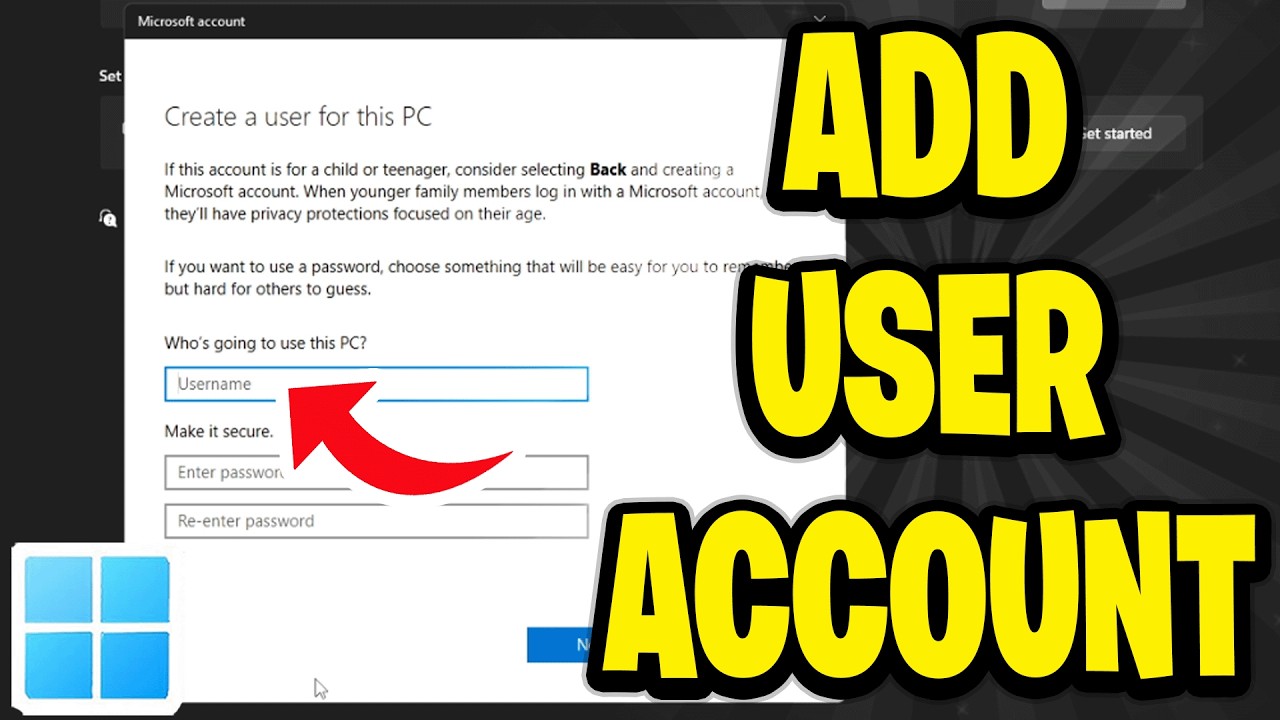 How To Add User Account In Windows 11 - YouTube
