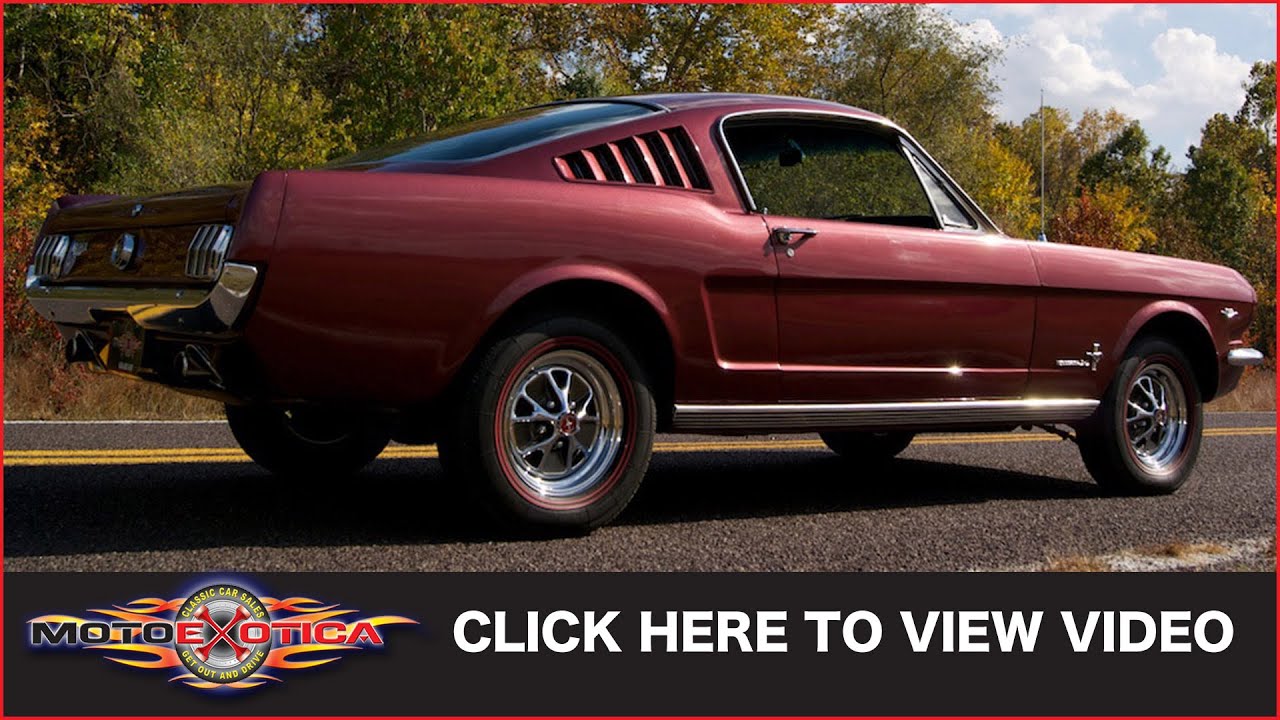 1965 Ford Mustang 2+2 289 Fastback (SOLD) YouTube