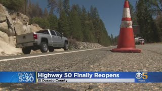 Caldor Fire: Highway 50 In El Dorado County Reopens
