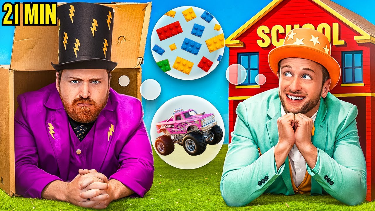 Cardboard Portal, Toys, & Back To School Fun! 🪀📦  A Super Surprise Adventure For Kids ✨