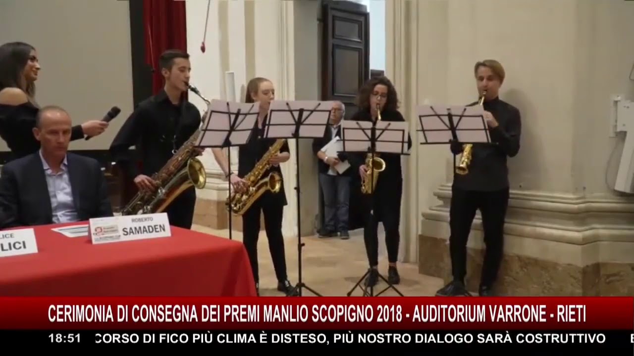 Cerimonia consegna Premi Manlio Scopigno 8 Ottobre 2018