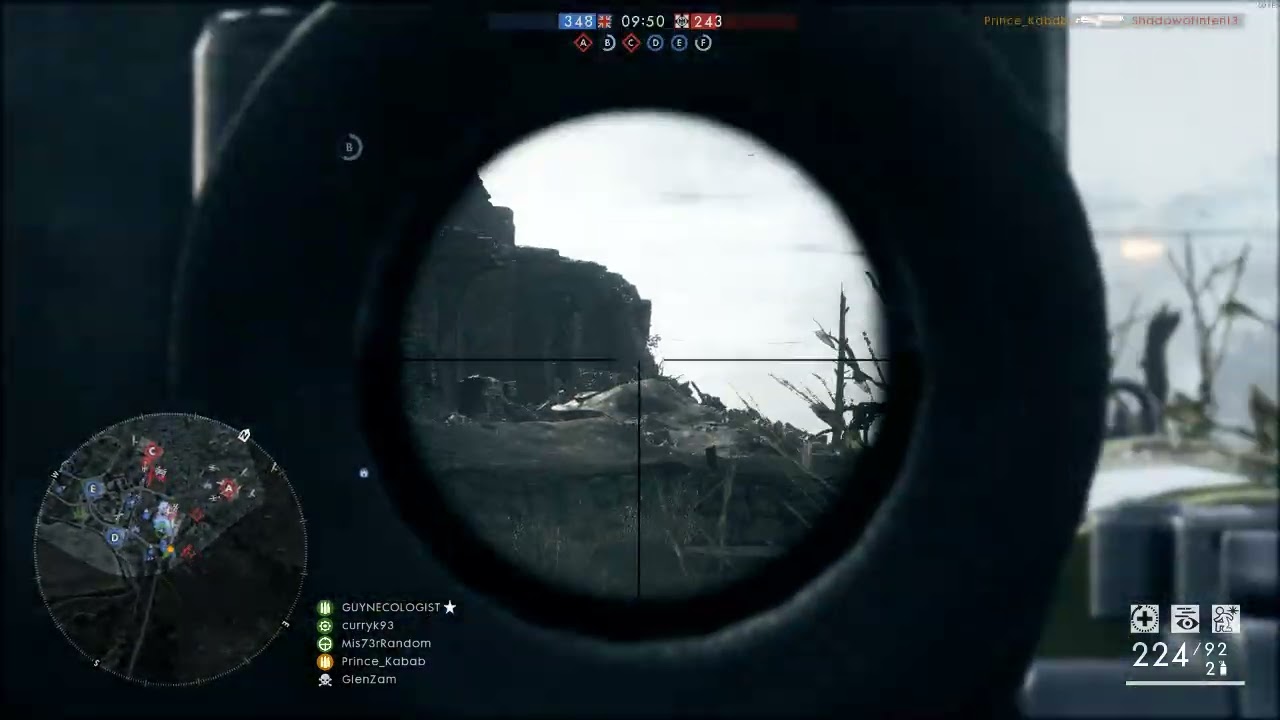 Flanking B St. Quentin Scar