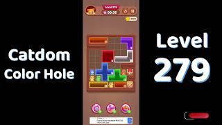 Catdom Level 279 walkthrough | Color Hole 🐱🕳️| Solutionguruji