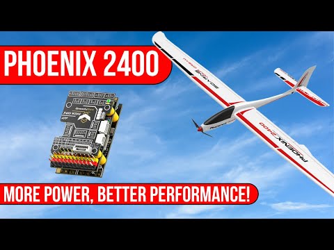 Phoenix 2400 Glider 4S Flight Test – More Power, Better