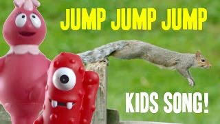 Jump Around Kids Song Animals Jumping Toys Jump Up And Down