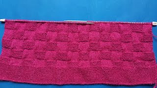 बास्केट डिजाइन बनाने का सरल तरीका/ How to knit basket design for beginners