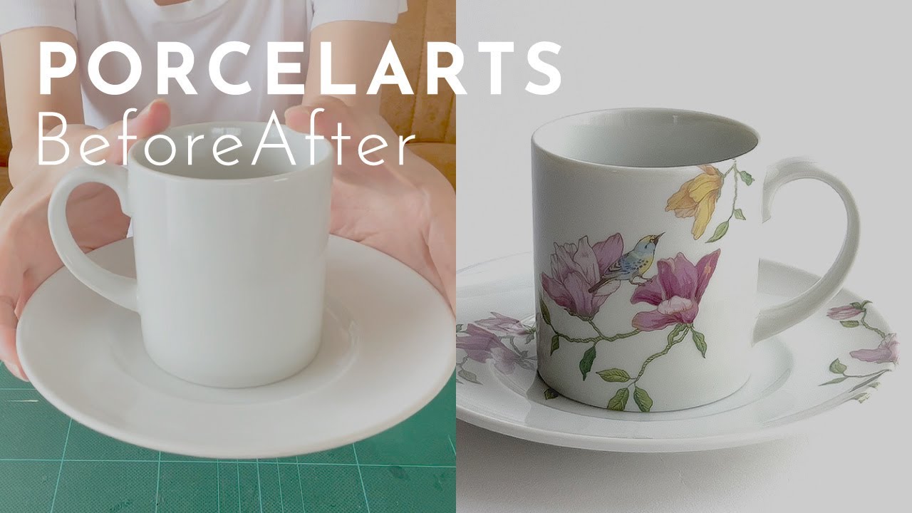 器づくり》ポーセラーツで作る、マグノリアカップ&ソーサー｜Porcelain 