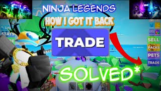 My Trade Button Is Finally Back!  {Ninja Legends} screenshot 2