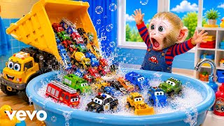 Bon Bon - BonBon Plays With Hundreds of Colorful Cars in a Giant Bubble Bath