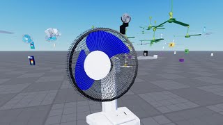 Many Ceiling Fans Wobbly And Angry Fan (Roblox)