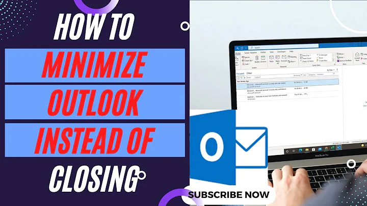 Why My Outlook is Closing When Minimized | How to Minimize Outlook Instead of Closing