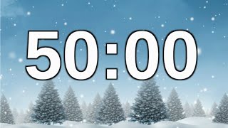 50 minute winter timer (Piano tones at end) 🎵❄️