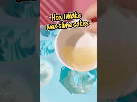 Spring wax cakes ASMR #slime #crunch #wax #how to #slimeshopcafe #waxy