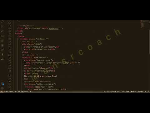 Make a review page using Javascript | Learn Javascript
