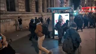 Law Enforcement Clashes with Protesters in Paris During Demonstration for Sumud Flotilla