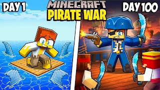 I Survived 100 Days in a PIRATE WAR in Minecraft! screenshot 3