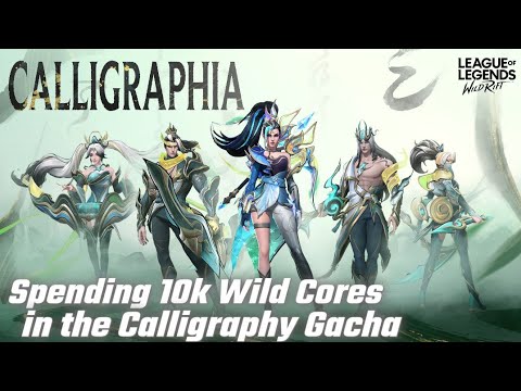 Spending 10k Wild Cores in the Calligraphy Gacha | League of Legends ...
