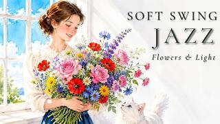 Morning Blooms Cafe Jazz ☕ Soft Jazz for Gentle Start | Flowers & Light · 1940s