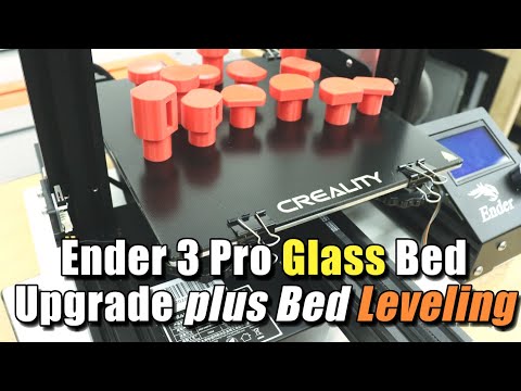 Ender 3 Pro Full Guide on Glass Bed Installation and Print Bed Leveling ...