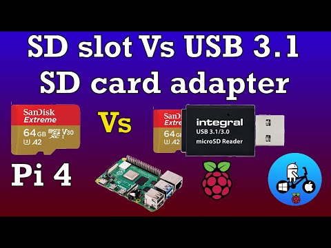 SD card Slot Vs USB 3.1 SD card reader. Raspberry Pi 4 8GB. A2 SD Card Speed test.
