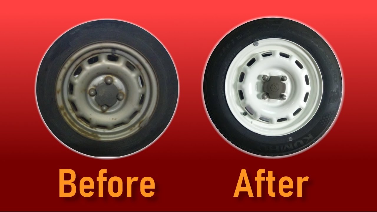 Restoring the wheels on my old Toyota Starlet