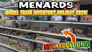Menards HO & O Gauge NEW Model Train Inventory for Holiday 2026! | SOME NEW ADDITIONS