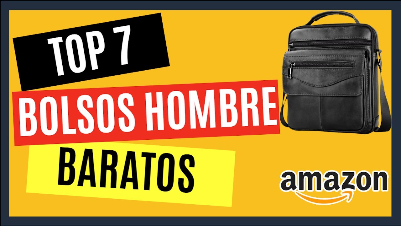 🤩 TOP 7 Mejores BOLSOS para Hombre de Amazon 2024 [calidad precio baratos piel cuero]