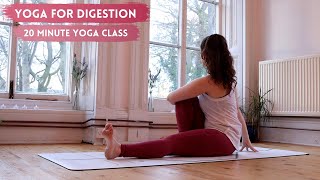 YOGA FOR GOOD DIGESTION // 20 minute yoga class