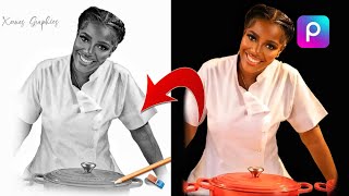 HOW TO CREATE A PENCIL PHOTO SKETCH IN PICSART #pixellab #picsart screenshot 5