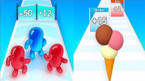 Ice cream run vs Join Blob Clash 3D 🤠 New Levels Game 