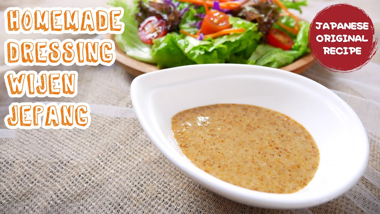 Homemade Dressing dengan Wigen Sangrai, Resep GOMA Dressing Jepang buat