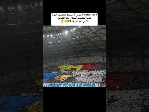 دخلة المنعرج الجنوبي لاولمبيك مارسيليا اليوم هدية لمنتخب السنغال بعد التتويج بكأس أمم أفريقيا
