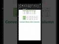 Convert Row into Columns in 5 Sec in Excel #excel #exceltricks #dataanalytics #shortcutkeys #pc