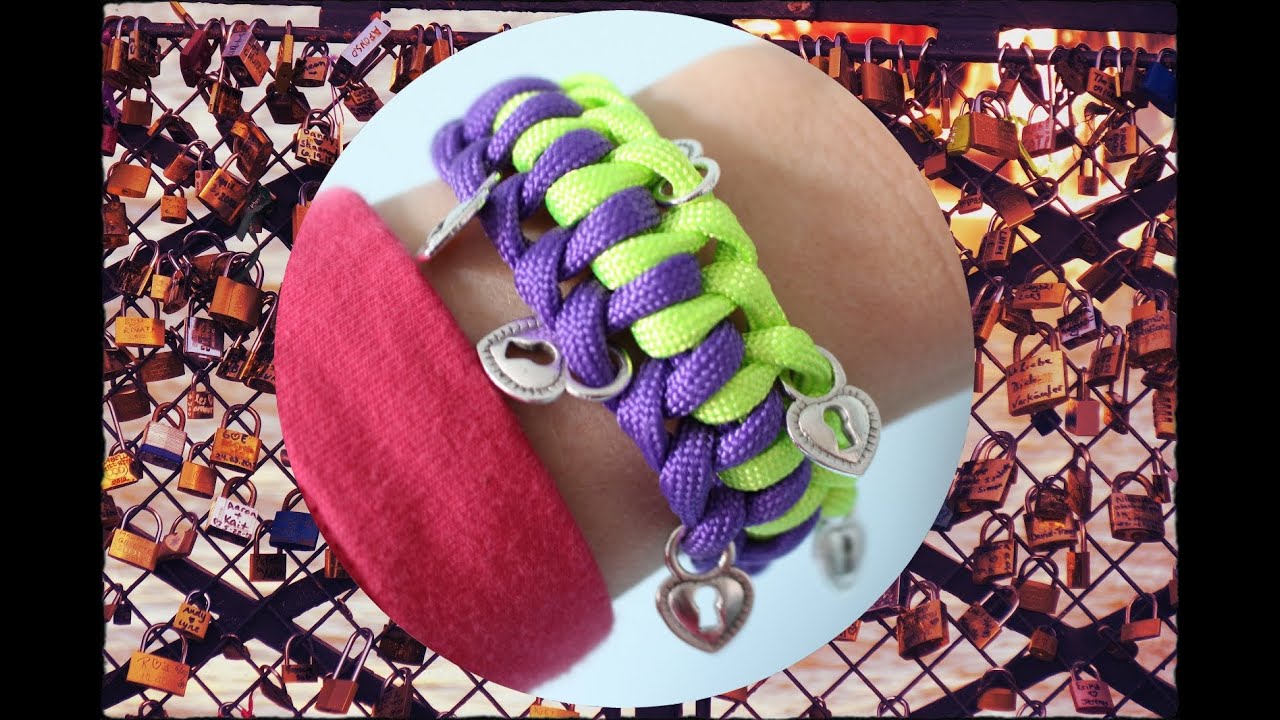 Nederlands paracord armband Valentijnsdag