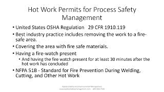 Episode 53   Hot Work Permits for Process Safety Management