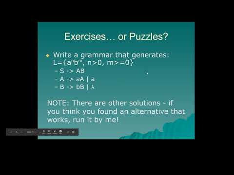 Grammars 3: Recursion and examples