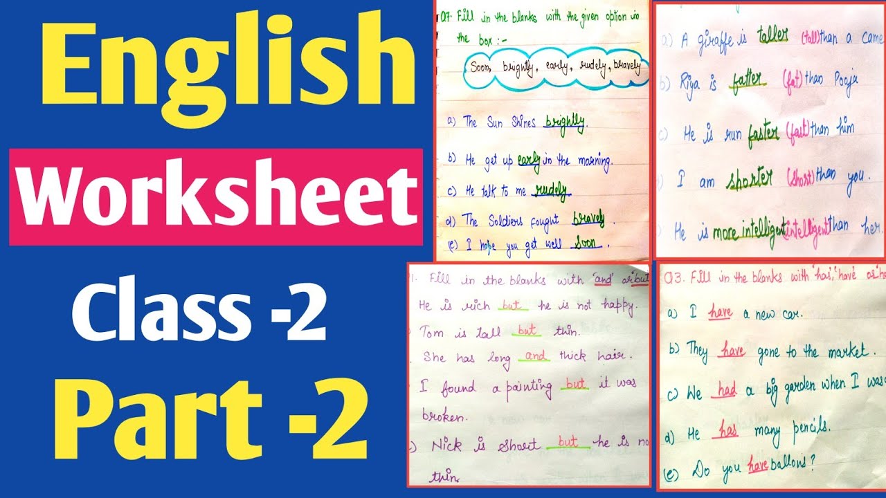 English Worksheet For Class 6 Pdf Free Download