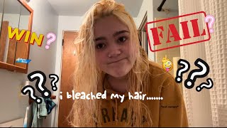 i bleached my hair at home with no experience // did i fail??
