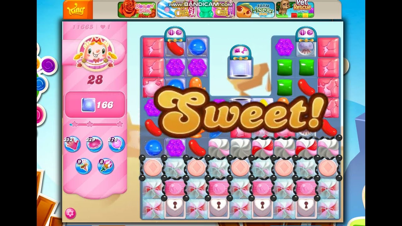 Candy Crush Saga Level 11665 NO BOOSTERS