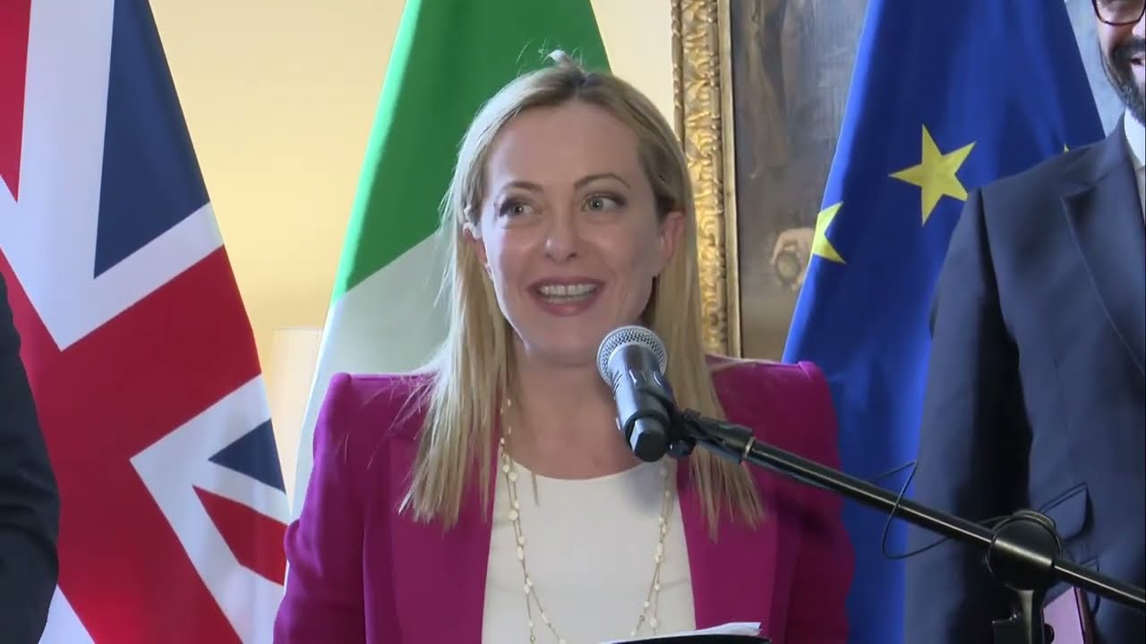 Londra, il Presidente Meloni interviene all'Ambasciata italiana