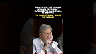 Senator Quizzes Nominee on Suspect Classification — Nominee Struggles #Shorts