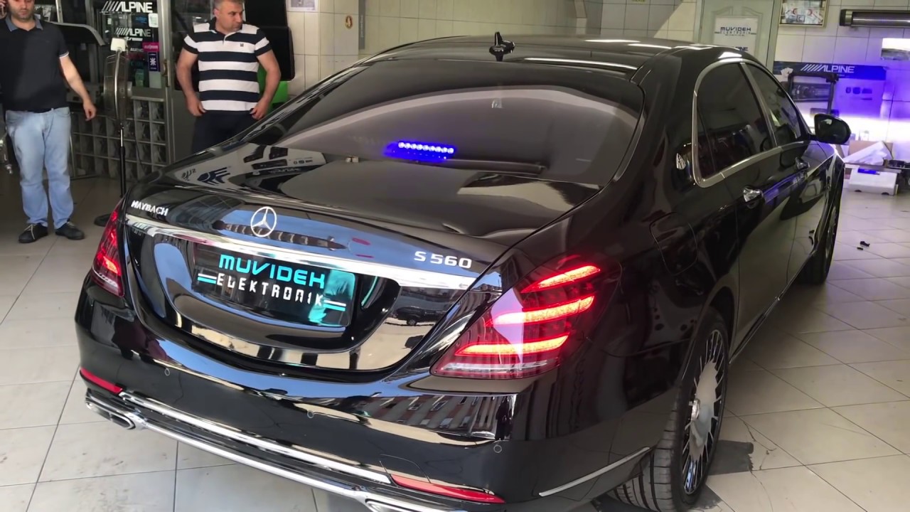 Maybach Mercedes Benz S560 Aracına Çakar-Siren Uygulaması Yaptık!